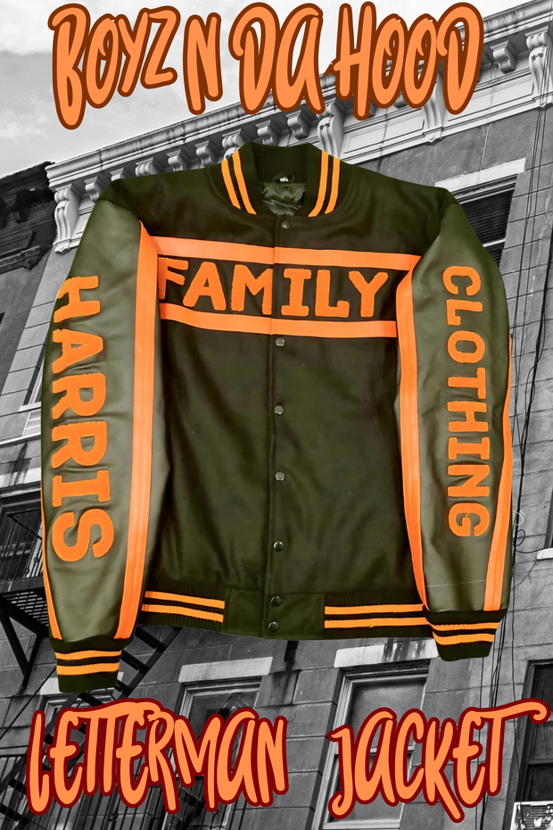 H.F.C- CUSTOM BOYS N THE HOOD LETTERMAN JACKET