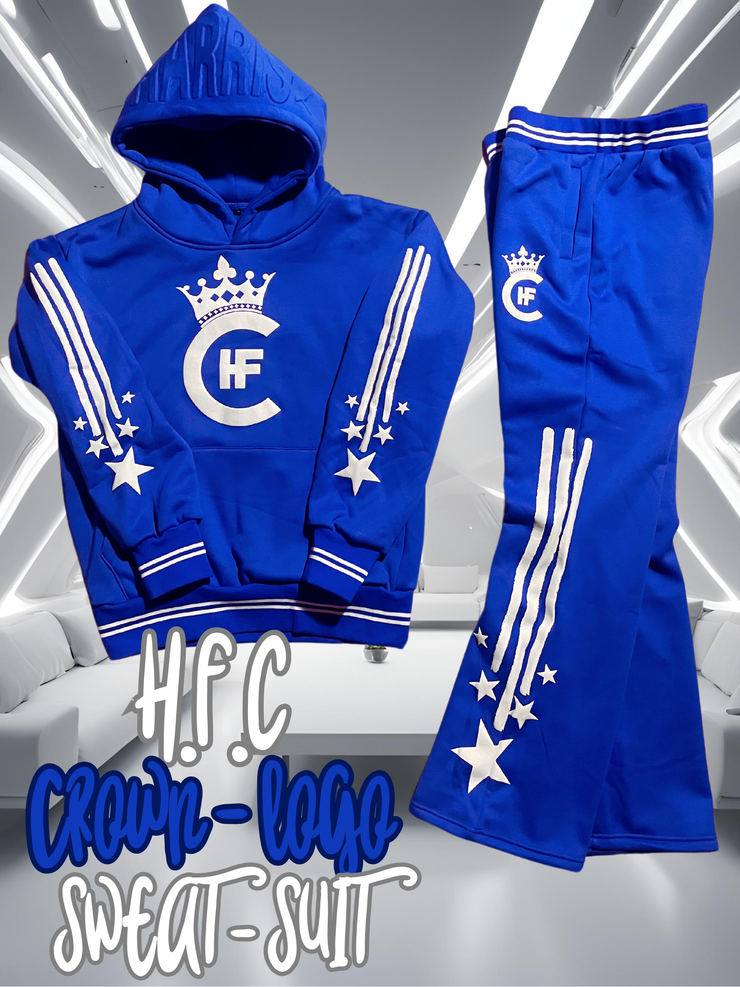 H.F.C- SHOOTING STARS (PUFF PRINT) CROWN LOGO SWEATSUIT