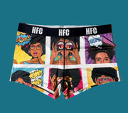  HFC - CUSTOM COMIC STRIP DESIGN SPORTS SHORTS (BOTTOMS)