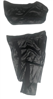 HFC-BLACK SEE THROUGH JOGGER SET. (TOP/BOTTOM)