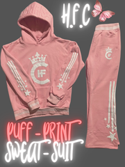 H.F.C- SHOOTING STARS (PUFF PRINT) CROWN LOGO SWEATSUIT