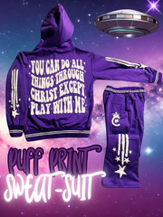 H.F.C- SHOOTING STARS (PUFF PRINT) CROWN LOGO SWEATSUIT