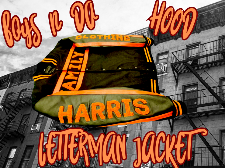 H.F.C- CUSTOM BOYS N THE HOOD LETTERMAN JACKET