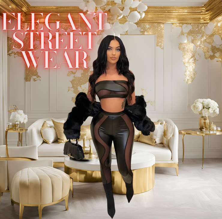 H.F.C- SEE THROUGH  JOGGER SET (JACKET NOT INCLUDED!)