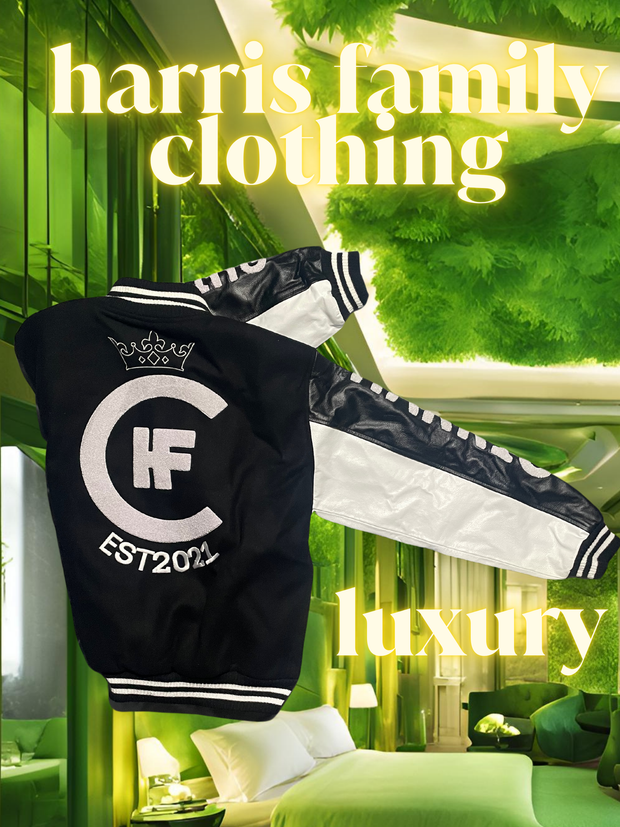 HFC- 1 0F 1 CUSTOM LEATHER/WHOOL  LETTERMAN JACKET