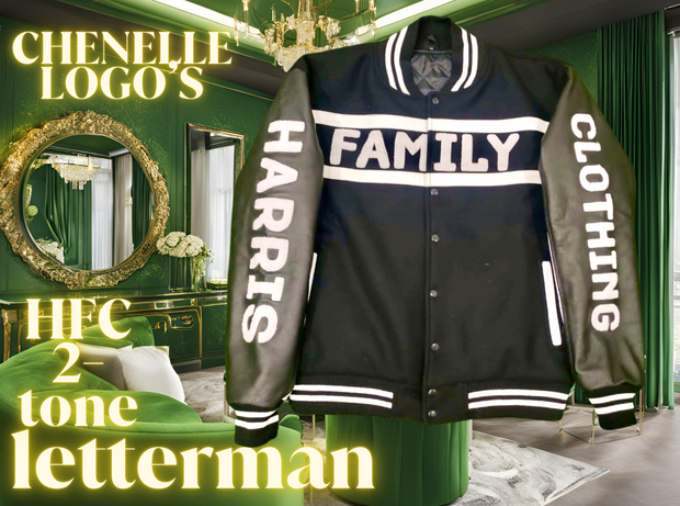 HFC- 1 0F 1 CUSTOM LEATHER/WHOOL  LETTERMAN JACKET