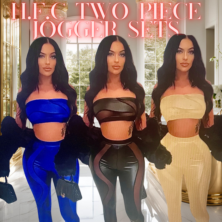 H.F.C- SEE THROUGH  JOGGER SET (JACKET NOT INCLUDED!)