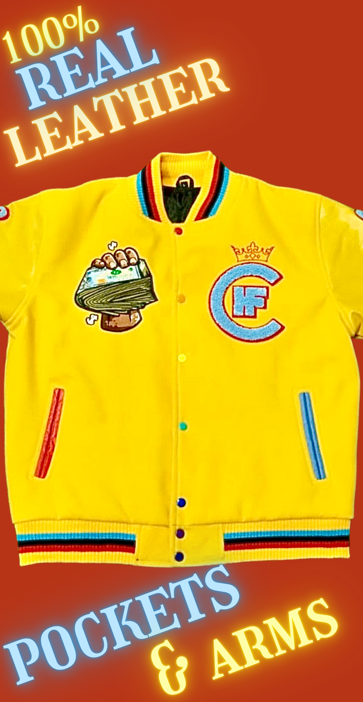 H.F.C-CUSTOM LEATHER "BREAD WINNER" (LETTERMAN JACKET)